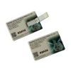 Free Design Ultra-Clear Business Credit Card USB Flash Drive with Custom Logo 16GB