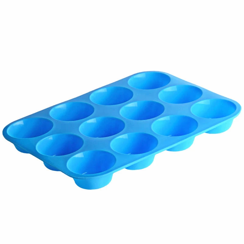 Free samples12 Cup Large Silicone Cake Mold Muffin Cup High Quality Baking Pan Cupcake Moulds Kitchen Bakeware Accessories