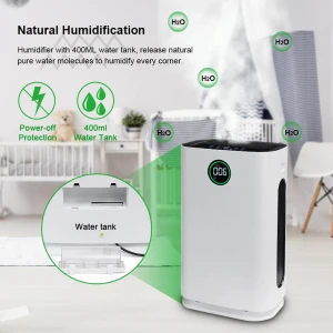 Fresh Ozone Large Air Cleaner Filter Allergies Eliminator Negative ion Air Purifier