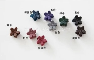 Frosted flowers plastic small clip Childrens hair accessories baby grasp clip girls hair claw wholesale