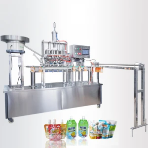Full Automatic double Tomato Sauce Packing Machine Doypack Juice milk water Filling Machine