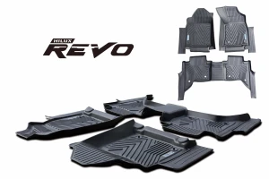 Full Set 3D INJECTION Moulded Car Mats Floor Mats For Hilux Revo Dual Cab 15-19 Model #TL Right Hand Drive