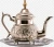 Import Fully Metal Designs Kettles & Tea Pots Shiny Finishing Royal Coffee and Tea Set Indoor Tableware Highly and Wholesale Supplier from India