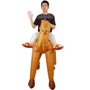funny Moving camel dress riding on mascot inflatable camel costume