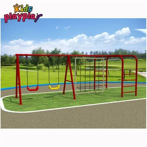 Funny Outdoor Playground Equipment Commercial Kids Jungle Gym With Swing sets