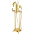 Import G157 Higher cost performance gold bathroom shower antique shower faucet set rain shower set faucet gold from China