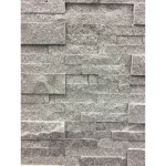 G654 Chinese dark grey granite splitface stacked ledger stone panel 24