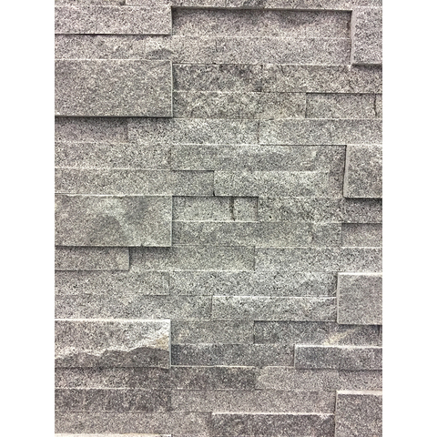 G654 Split Cladding Buy G654 Chinese Dark Grey Granite Splitface Stacked Ledger Stone Panel ...