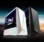 Gaming computer case pc, desktop computer case, computer case white