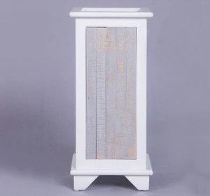 Garden supplies,high quality glossy white solid wood cheap umbrella stand