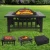 Import Garden Wood Burning 32 inch Patio camping Square BBQ steel Fire pit from China