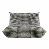 Genuine Leather Nordic Grey Lazy Single Seat Ligne Roset Fabric Cover Polyester Sponge Sectional Set Velvet Togo Sofa Couch