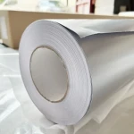 Glitter Window Film Grey Window Sticker Glass Film, Self-Adhesive Vinyl