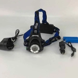 Good quality 2x18650 rechargeable 10w xml T6 led headlamp