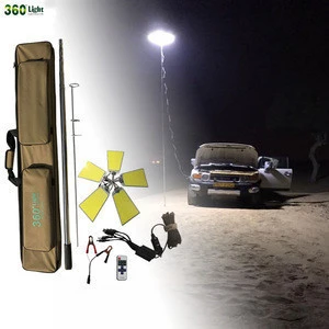 Good quality / High quality1250W COB chip 5M Height  Waterproof High bright/super bright  Night fishing rod pole camping light