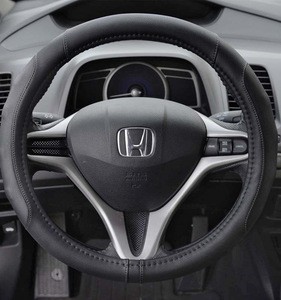 Good quality stitched synthetic leather steering wheel cover