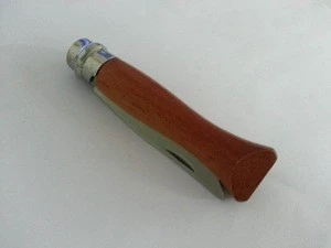 good quality turning lock wooden handle pocket folding knife