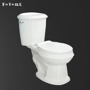 Good quality two piece bathroom siphon flushing toilet