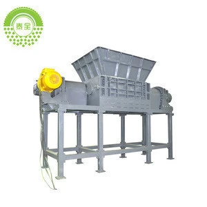 Good system stability tire recycling shredder rubber cutting machine