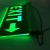 Import Green color LED rechargeable fire safety emergency light acrylic exit sign use for emergency Lighting from China