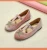 Import Guangzhou Chinese black T word rest first flannelette soft soled childrens shoes fashion ballet girl flat shoes from China