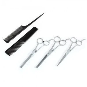 Hair Cutting Thinning Scissors Shears Barber Salon Hairdressing + 2 Combs