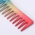 Import Hair salon oil hair brush electroplating rainbow gradient comb wide tooth hair brush tool comb from China