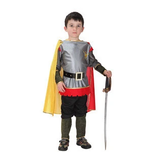 Halloween children Cosplay Medieval costume for boy Rome warrior suit with cloak