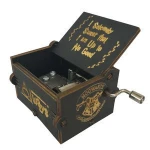 Hand crank mechanical wooden music box with custom melody
