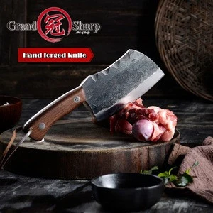 Hand Forged Chef&#39;s Knife Handmade Cleaver Vegetables Kitchen Knives Slicing Cooking Tools Camping BBQ Gadgets Full Tang Handle