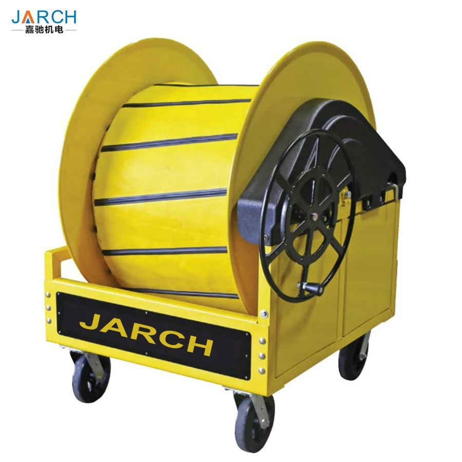Hand wheel Hand crank Pre-Conditioned Air PCA Hose Reel with Cart
