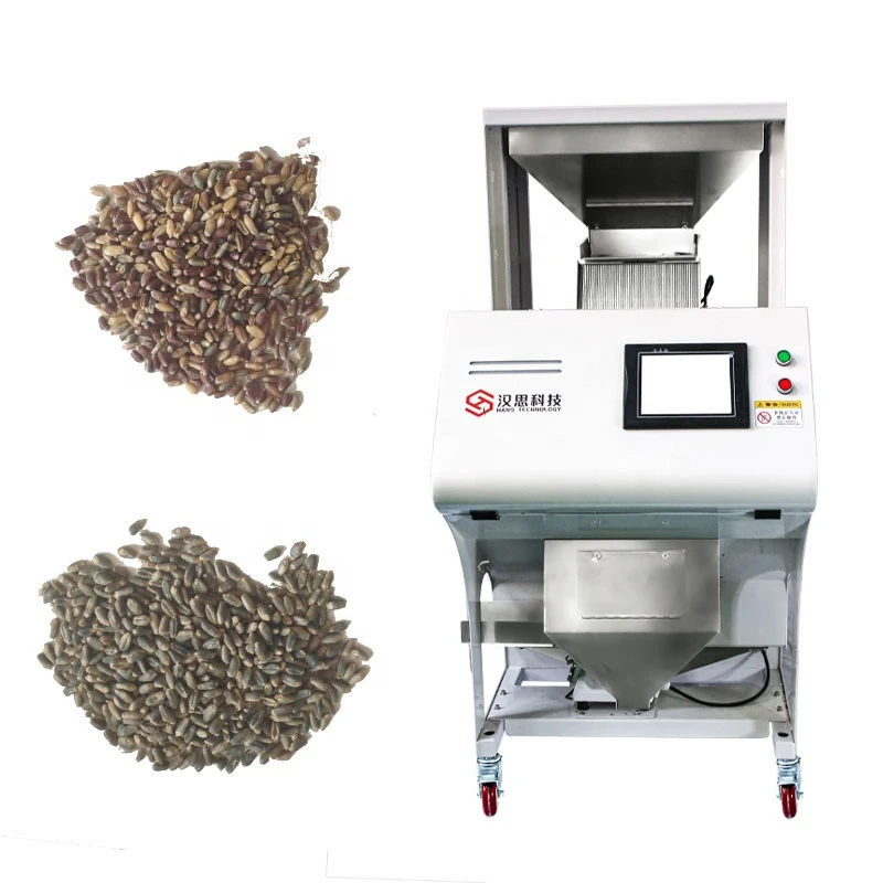HANS Mini Sorted Wheat White Small Rice Ejector Valve Color Sorter Separator Machine Spare Parts Grader Mill With Sorter Price