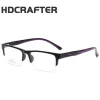 HDCRAFTER myopic TR90 sport hafl frame glasses eyewear unisex silicone glasses frame
