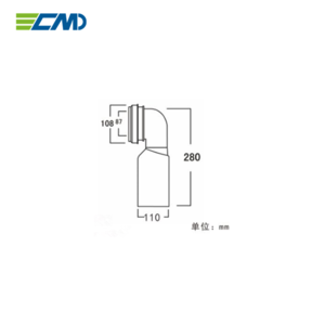 HDPE Sewer Pipe,Waste Tube WC Connector Pan Connector Bathroom elbow with NBR Rubber Ring
