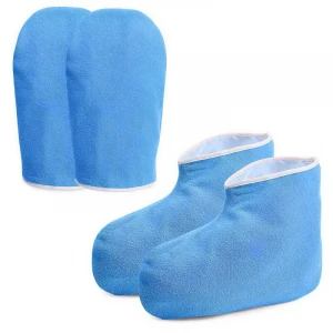 Heat Preservation Hand Treatment Gloves Paraffin Hot Wax Hand Foot Care Protection Professional Mini SPA Cotton Mittens