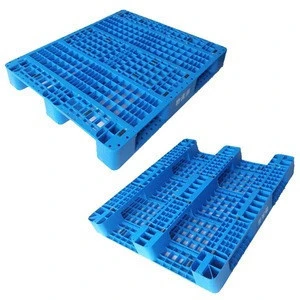 Heavy Duty 1200*1000 4 Four Way Entry Single Face Grid 6 Runner Plastic Pallet