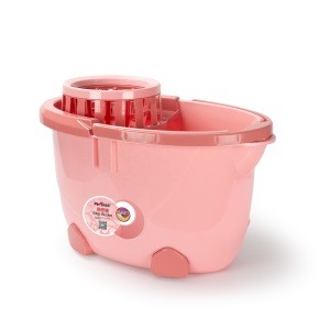 heavy duty household cleaning plastic water mop bucket with wheels