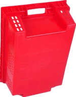 High-density polyethylene stackable vented plastic crate manufacture