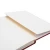 High End Low MOQ Free Sample A5 Red PU Leather Hardcover Branded Blank Thick Paper Custom Notebook For Office Supply