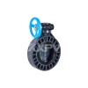 High Performance Light Weight Acid Resistant dn80 pn16 Plastic UPVC Worm Gear Butterfly Valve