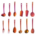 High-quality 12-piece multi-color kitchen cooking tools cutlery set stainless steel kitchen utensils set cookware accessory set