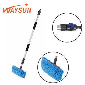 High Quality 12&quot; 5-level Pole Extendable Water Fed Flow Through Brush For  Car Wash