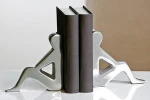 High quality aluminium metal bookend