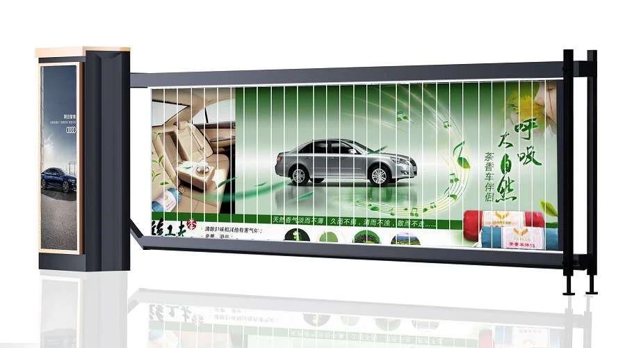 High-quality automatic license plate recognition parking system advertising traffic barrier gate
