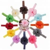 High Quality Baby Hair Accessories Various Flower Elastic Hairband For Kids Handmade Baby Headbands