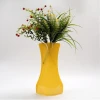 High quality clear plastic foldable flower vase for home decoration