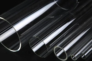 High quality content 99.99% silica clear quartz tube one end closed