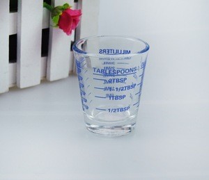 High quality customized  shot glass liquid shot glass cup wholesale