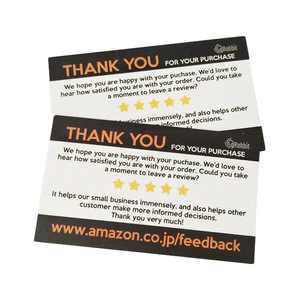 High Quality full color Flyer insert card printing For Amazon products Insert