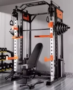 High Quality Gym Smith Machine Fitness Equipment Power Cage Bird Gantry Home Squat Rack Multi-functional Comprehensive Trainer